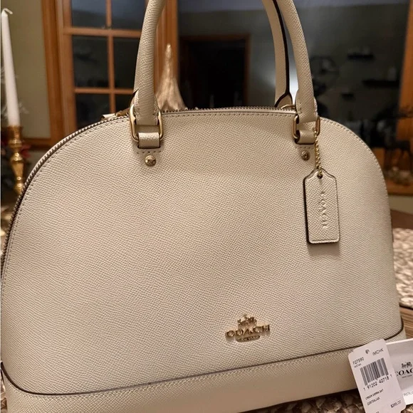 Coach Cream Satchel Bag - Picture 1 of 8